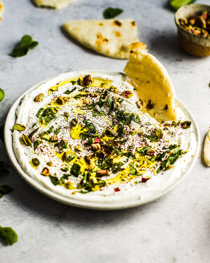 Za'atar Labneh with Pistachios and Mint
