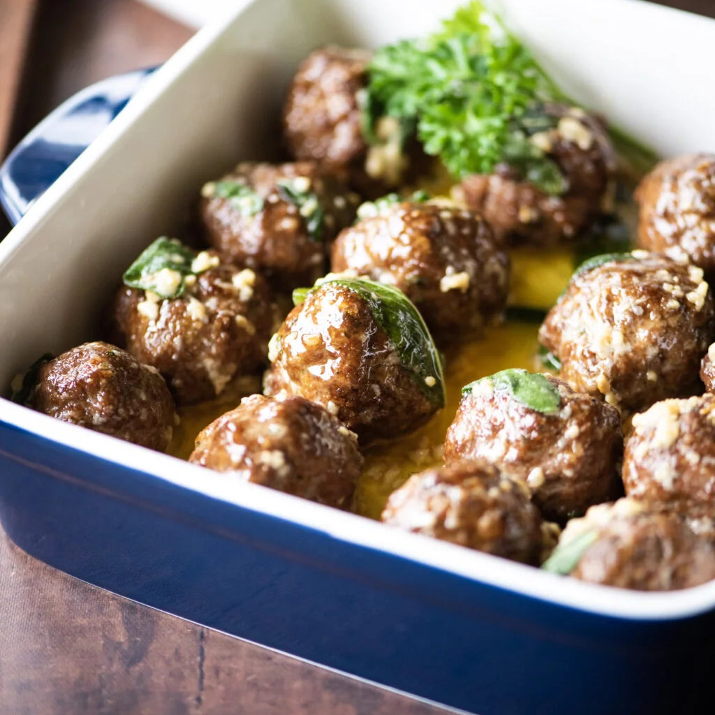 Veal Meatballs with SALVIUM Sage Brown Butter