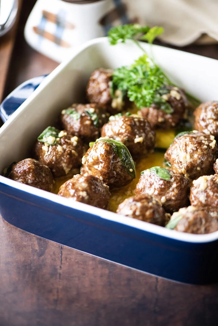 Veal Meatballs with SALVIUM Sage Brown Butter