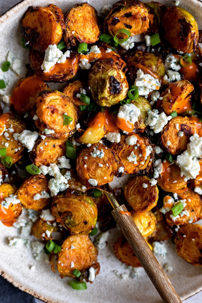 Airfried brussel sprouts