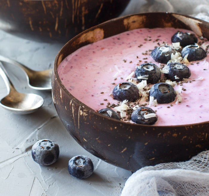 Blueberry Coconut Turmeric Smoothie Bowl