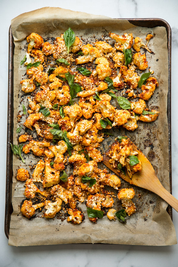 Oven Roasted Cauliflower chunks