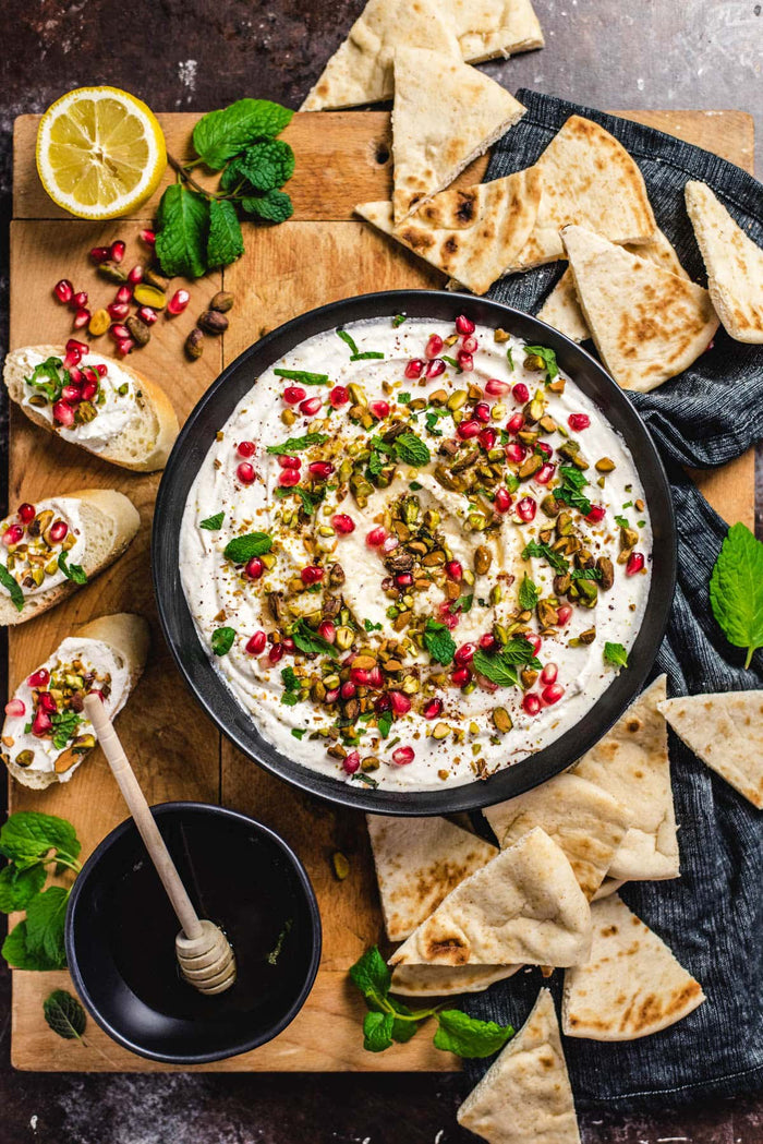 Whipped Honey Feta with Roasted Pistachios