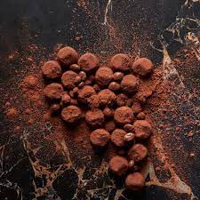 Close up of red cacao powder