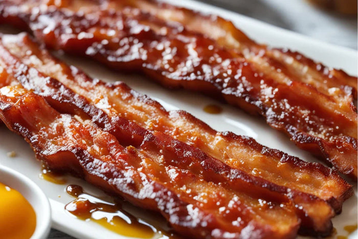 Oven Baked Honey Chili Bacon strips with FJORD FIRE