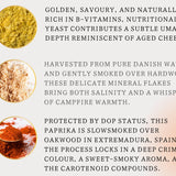 Text about nutritional yeast, smoked paprika, and their properties on a white background.